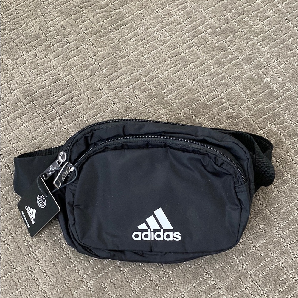 Adidas Black Belt Bag with Adjustable Strap
